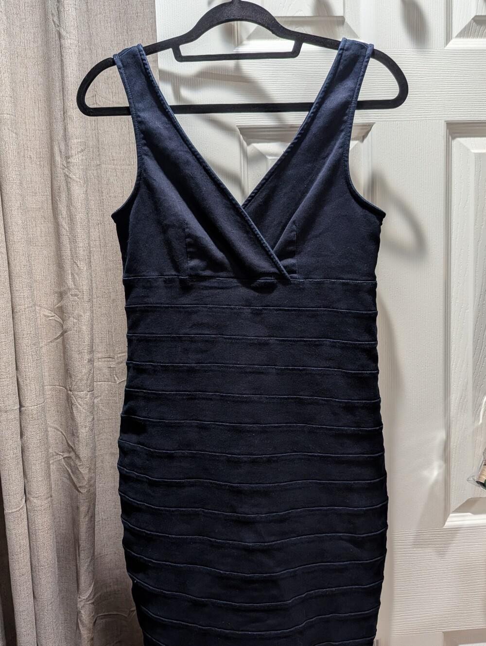 Express Navy Bodycon Bandage Dress Size Large
